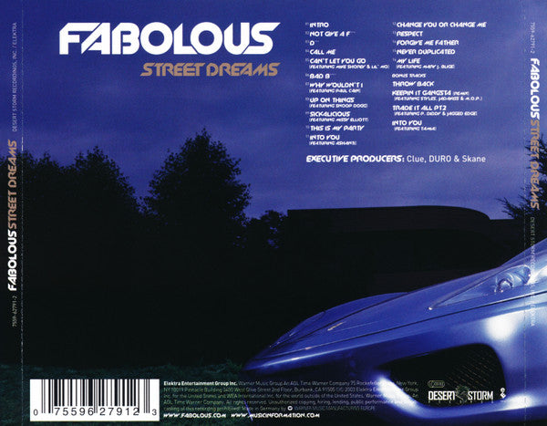 Fabolous : Street Dreams (CD, Album)