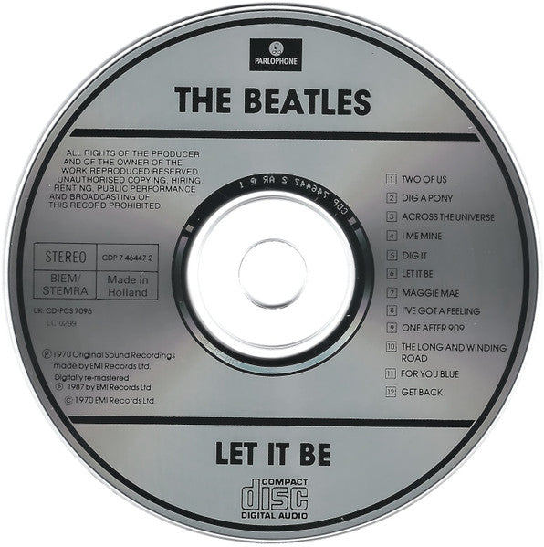 The Beatles : Let It Be (CD, Album, RE, RM)