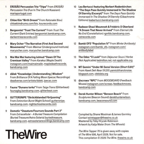 Various : The Wire Tapper 70 (CD, Comp)