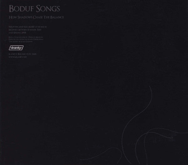 Boduf Songs : How Shadows Chase The Balance (CD, Album, Promo)