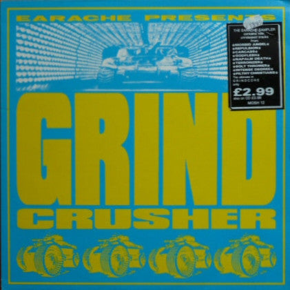 Various : Grindcrusher - The Earache Sampler (LP, Comp, Smplr)