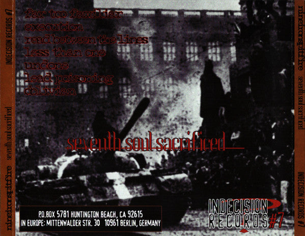 Nineironspitfire : Seventh Soul Sacrificed (CD, EP)