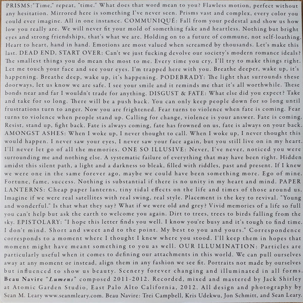 Beau Navire : Lumens (LP, Album, Cok)