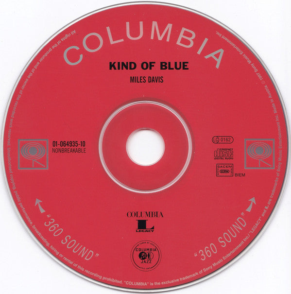 Miles Davis : Kind Of Blue (CD, Album, RE, RM)