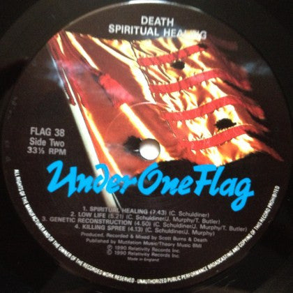 Death (2) : Spiritual Healing (LP, Album)