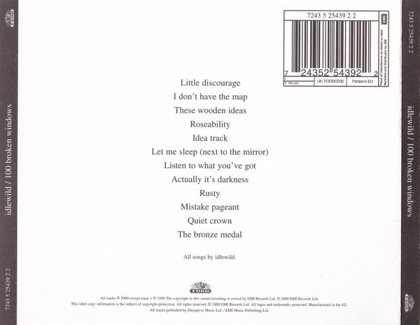 Idlewild : 100 Broken Windows (CD, Album)