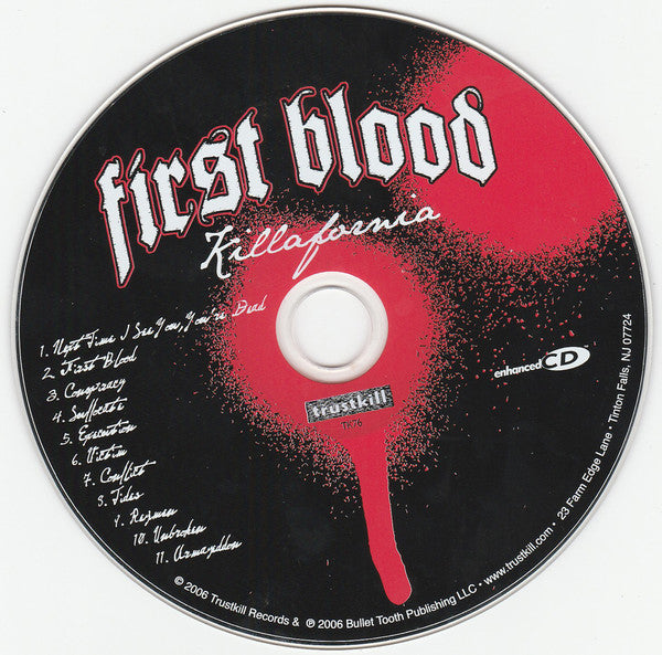 First Blood : Killafornia (CD, Album, Enh)