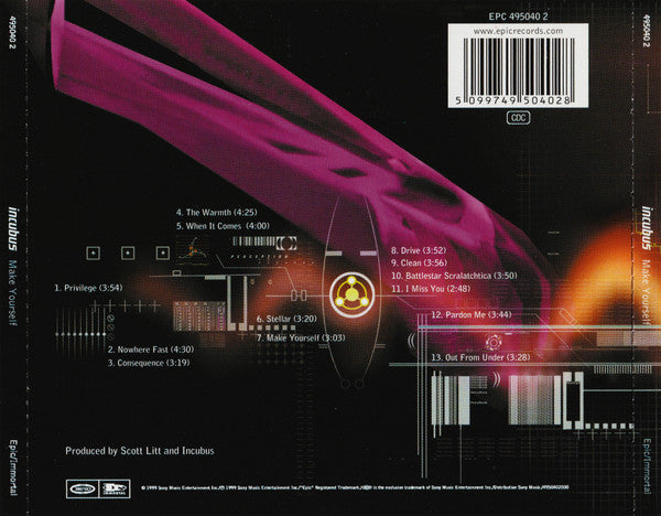 Incubus (2) : Make Yourself (CD, Album)