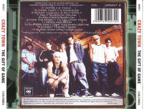 Crazy Town : The Gift Of Game (HDCD, Album)