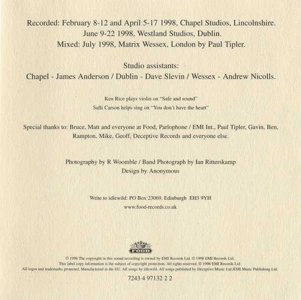 Idlewild : Hope Is Important (CD, Album)