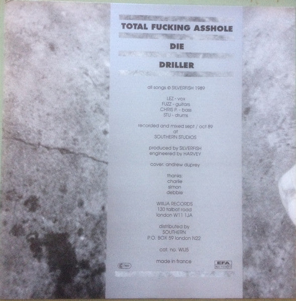 Silverfish : T.F.A. e.p. (12", EP, Sil)