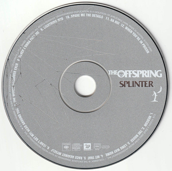 The Offspring : Splinter (CD, Album, Enh + DVD-V, PAL + Ltd)