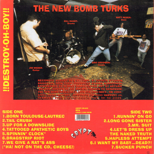 The New Bomb Turks : !!Destroy-Oh-Boy!! (LP, Album)