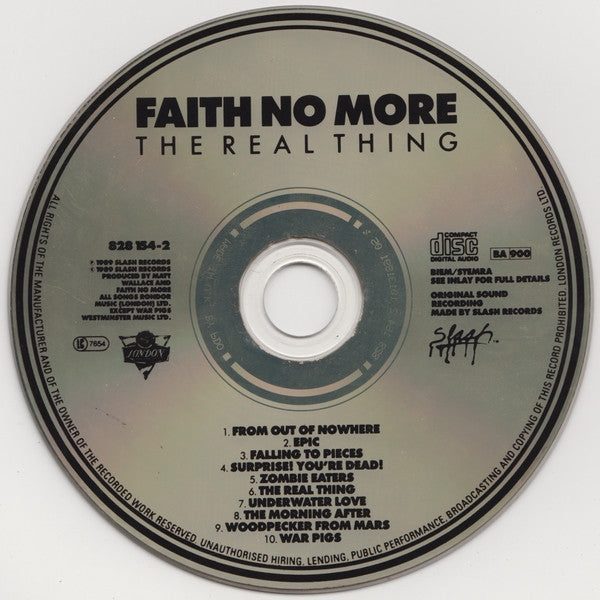 Faith No More : The Real Thing (CD, Album, RP)