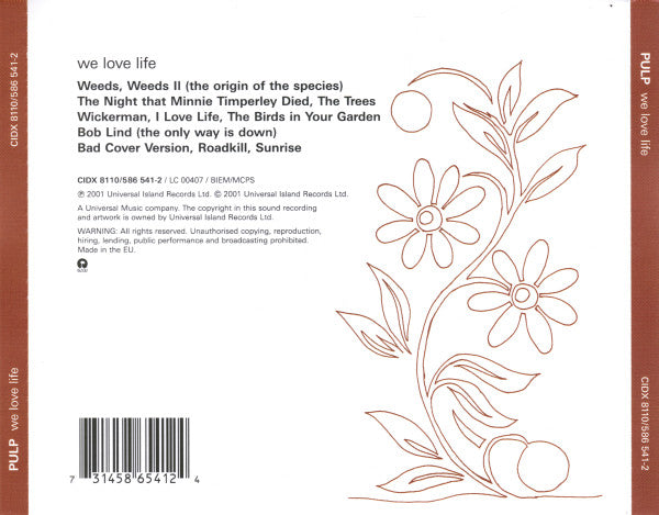 Pulp : We Love Life (CD, Album)