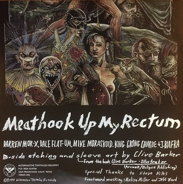 Tumor Circus : Meathook Up My Rectum (7", S/Sided, Etch)