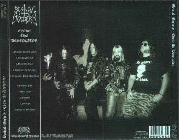 Bestial Mockery : Evoke The Desecrator (CD, Album)