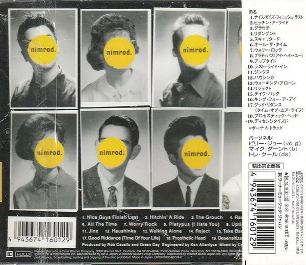 Green Day : Nimrod. (HDCD, Album)