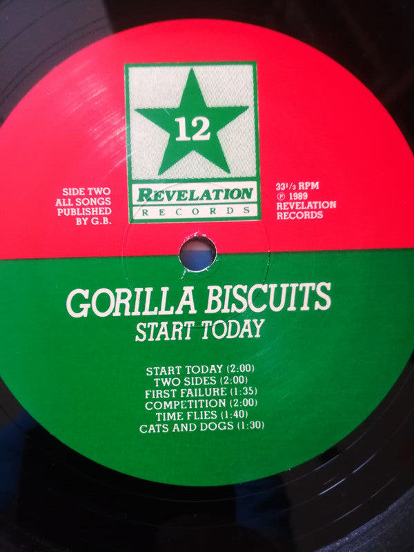 Gorilla Biscuits : Start Today (LP, Album, RP)