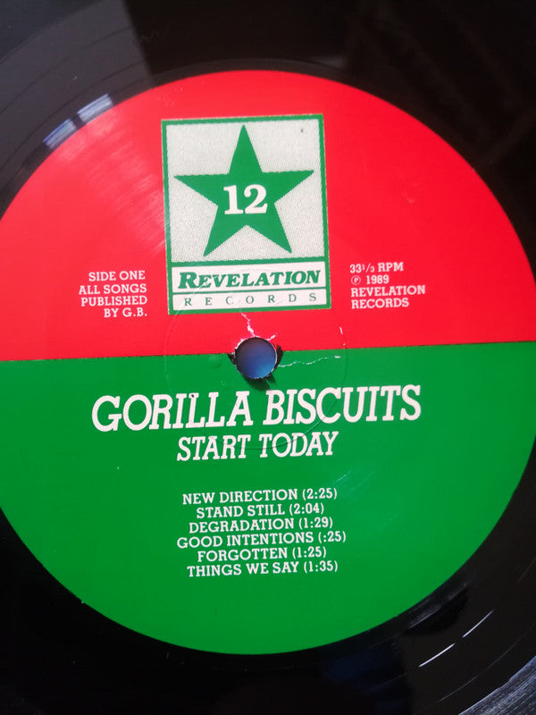 Gorilla Biscuits : Start Today (LP, Album, RP)