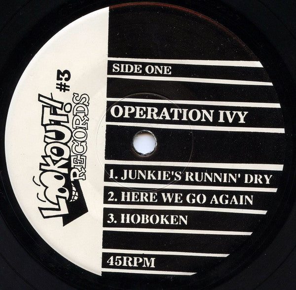 Operation Ivy : Hectic E.P. (7", EP, RP)