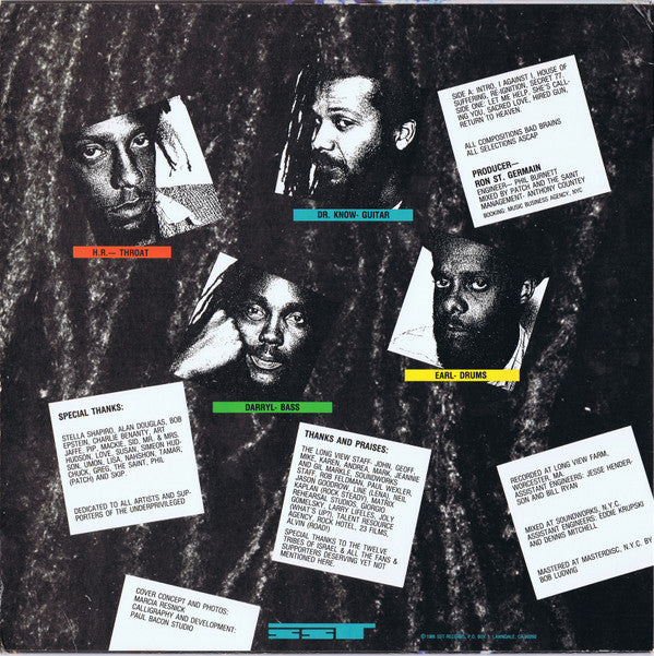 Bad Brains : I Against I (LP, Album)