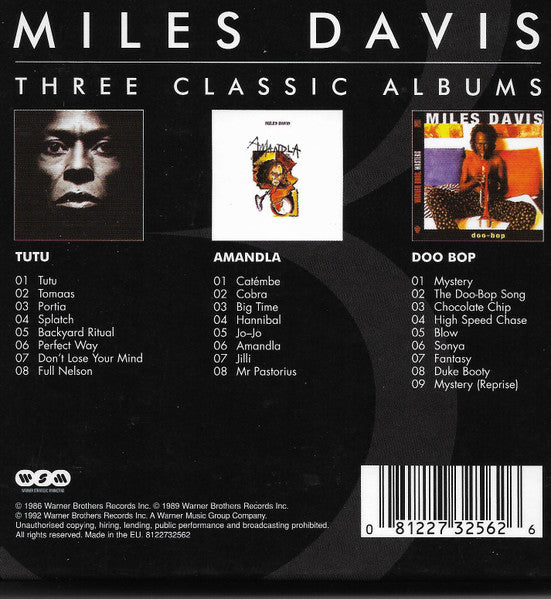 Miles Davis : Trilogy - Three Classic Albums (3xCD, Album, RE + Box, Comp)