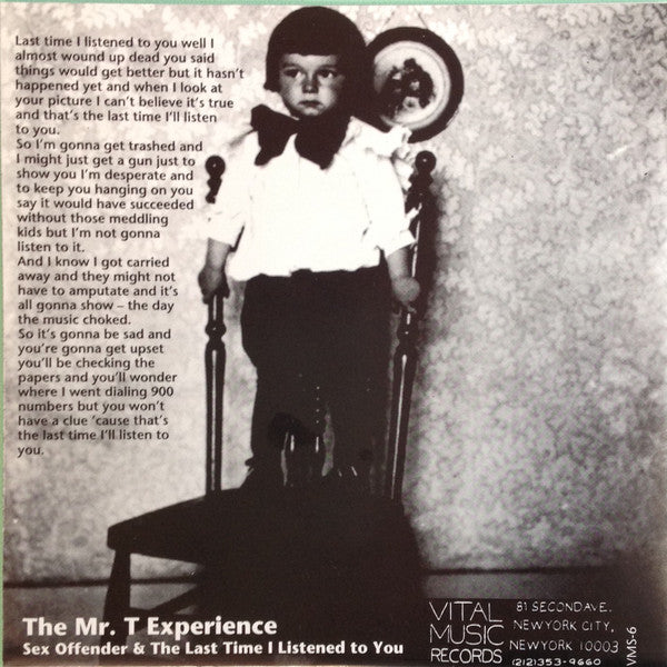 The Mr. T Experience : Sex Offender (7", Lig)