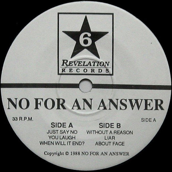 No For An Answer : You Laugh E.P. (7", EP)