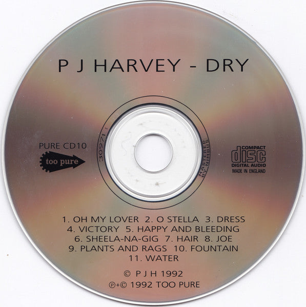 P J Harvey* : Dry (CD, Album, Nim)