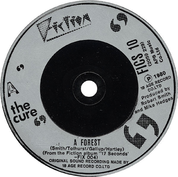 The Cure : A Forest (7", Single, Sil)