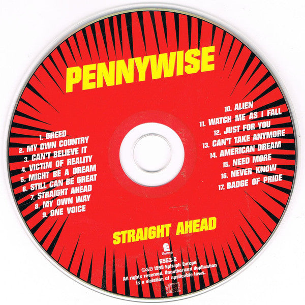 Pennywise : Straight Ahead (CD, Album)