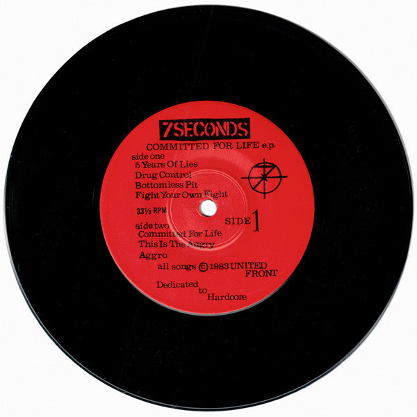 7 Seconds : Committed For Life E.P. (7", EP)