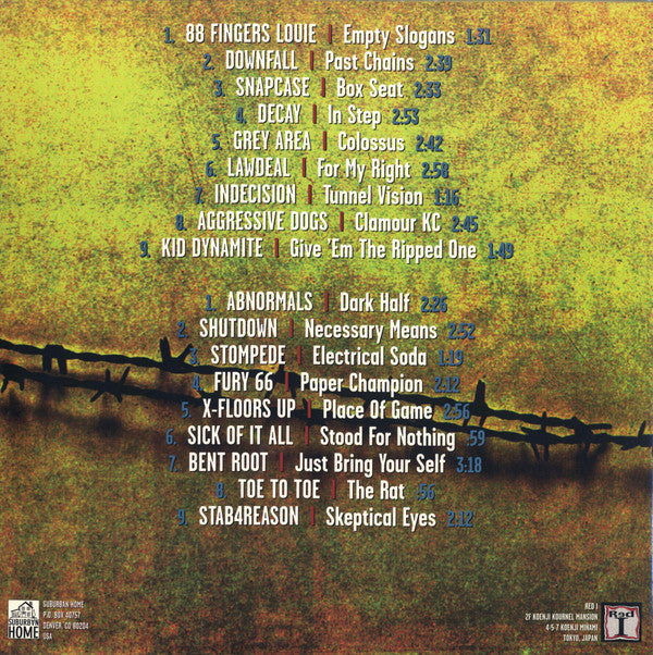 Various : No Borders (A Collection Of Japanese & American Hardcore) (LP, Comp)