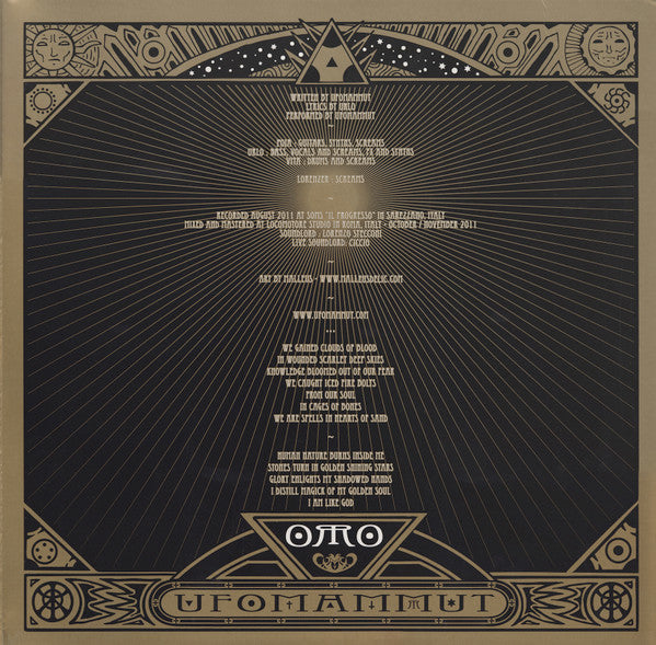 Ufomammut : Oro: Opus Alter (LP, Album)