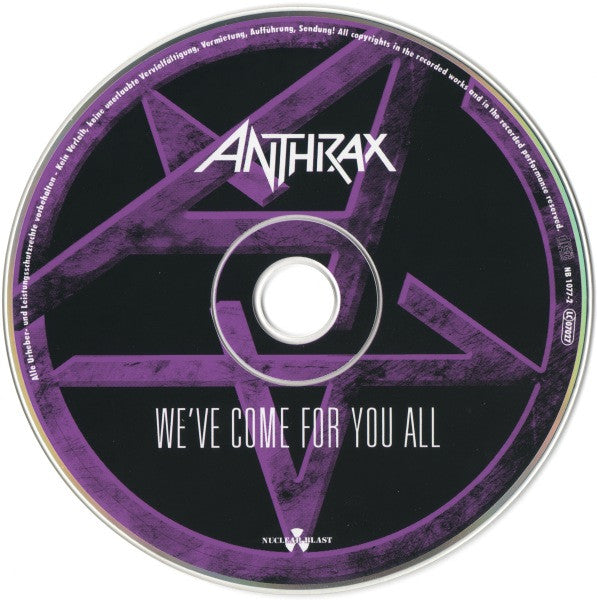 Anthrax : We've Come For You All (CD, Album)