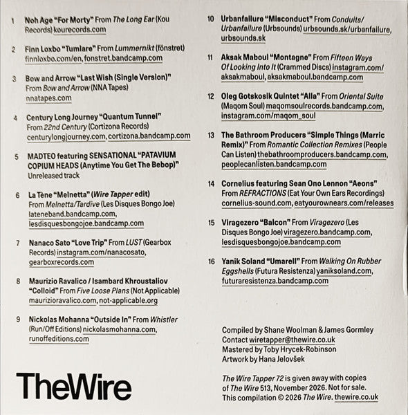 Various : The Wire Tapper 72 (CD, Comp)