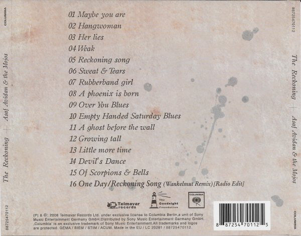 Asaf Avidan & The Mojos : The Reckoning (CD, Album, RE)