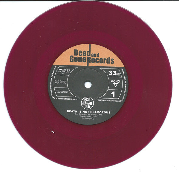 Death Is Not Glamorous / Down And Outs : Death Is Not Glamorous / The Down And Outs (7", EP, Pur)