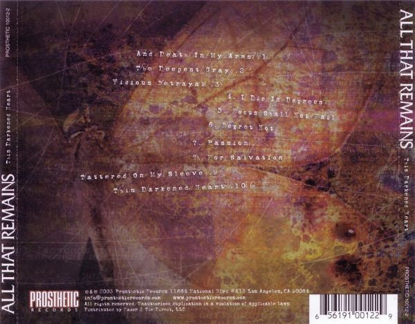 All That Remains : This Darkened Heart (CD, Album)