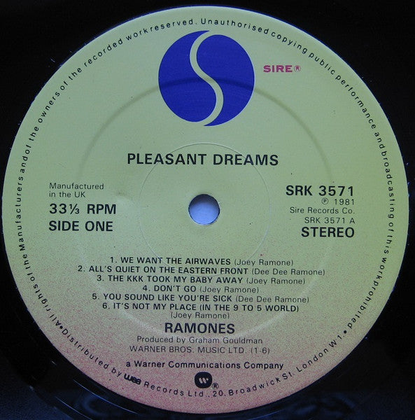 Ramones : Pleasant Dreams (LP, Album)
