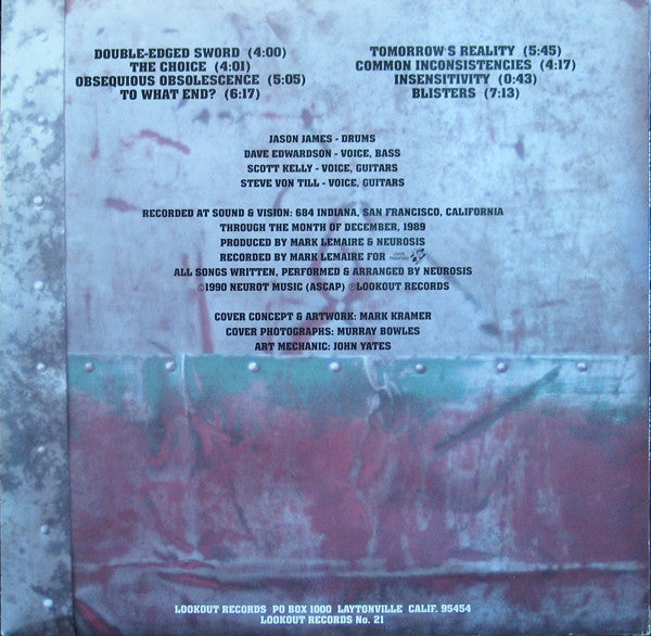 Neurosis : The Word As Law (LP, Album)