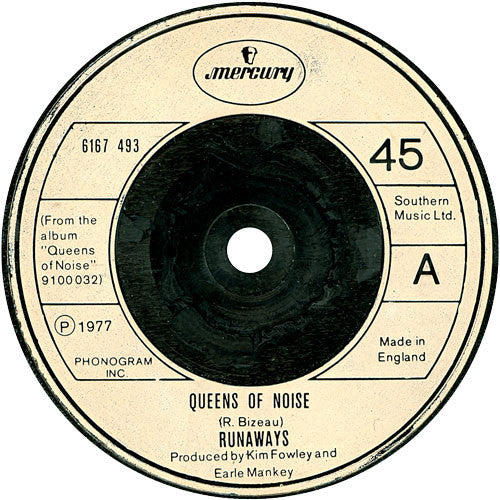 Runaways* : Queens Of Noise (7", Single)