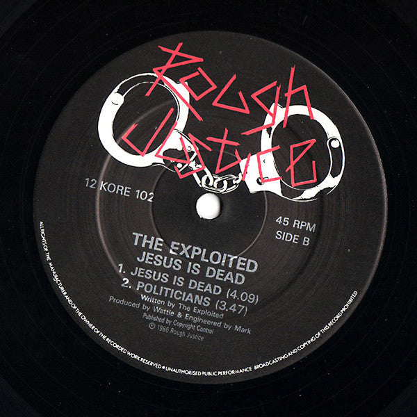 The Exploited : Jesus Is Dead EP (12", EP)