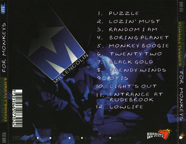 Millencolin : For Monkeys (CD, Album)