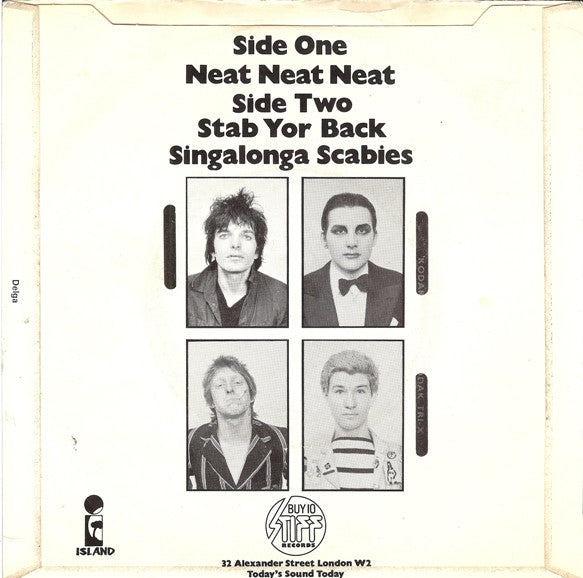 The Damned : Neat Neat Neat (7", Single, Isl)