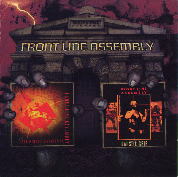 Front Line Assembly : Gashed Senses & Crossfire / Caustic Grip (CD, Album, RE + CD, Album, RE + Comp)