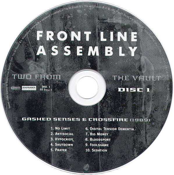 Front Line Assembly : Gashed Senses & Crossfire / Caustic Grip (CD, Album, RE + CD, Album, RE + Comp)