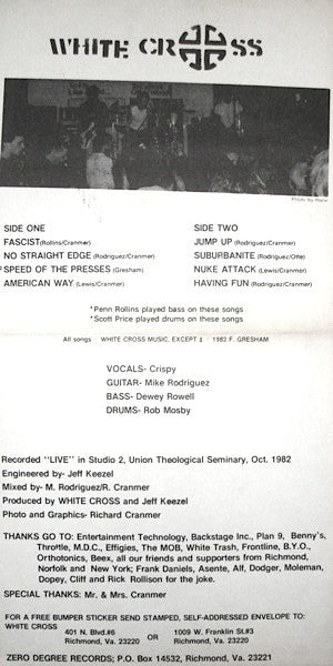 White Cross : Fascist (7", EP)