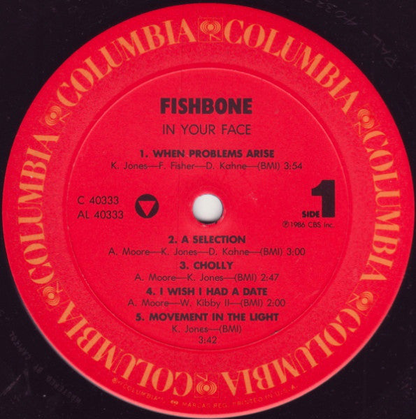 Fishbone : In Your Face (LP, Album, Pit)